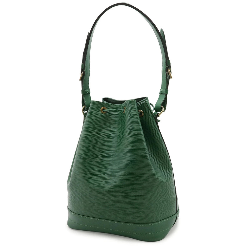 Louis Vuitton Shoulder Hobo Borneo Bag Drawstring Noe Epi Green